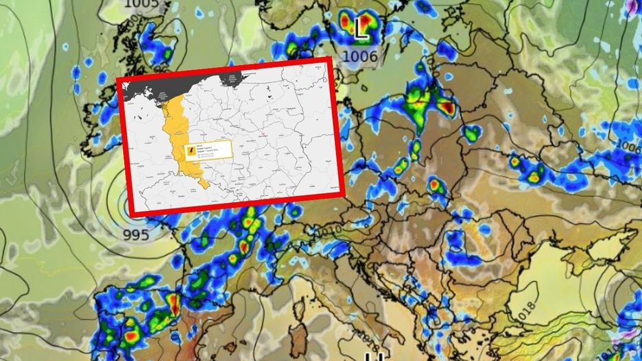 Niż Flurina przyniesie burze i grad