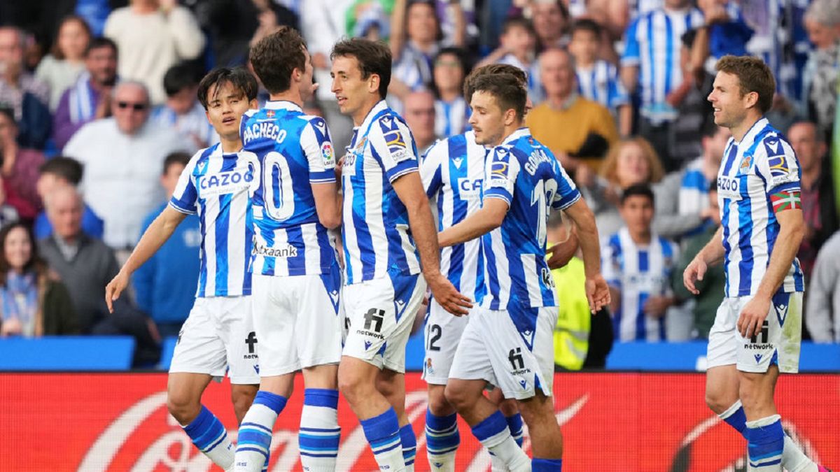 Getty Images / Juan Manuel Serrano Arce / Na zdjęciu: piłkarze Realu Sociedad