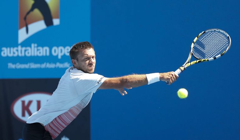 Jedyny mecz w obecnym sezonie Michał Przysiężny wygrał w Australian Open