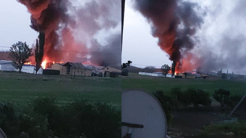 Zaatakowany magazyn i baza wojskowa.