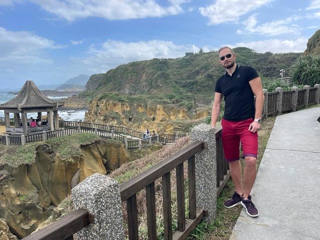 Adam Łapeta na Tajwanie - archiwum prywatne