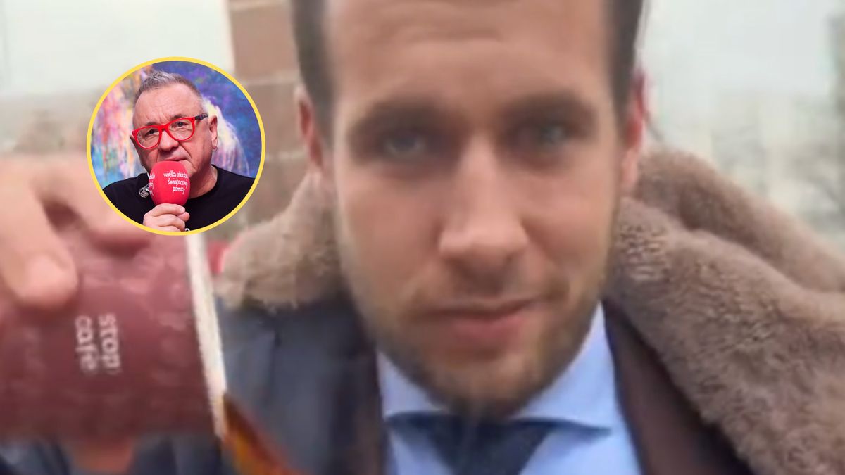 Poseł wylał kawę zakupioną na Orlenie. Owsiak komentuje  