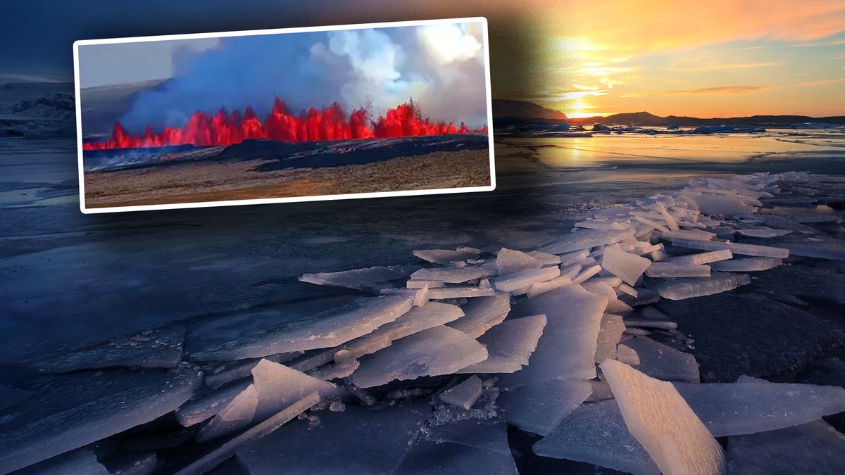 Erupcja szczelinowa na Islandii