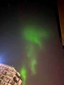 Zorza polarna w Pile - Śródmieście