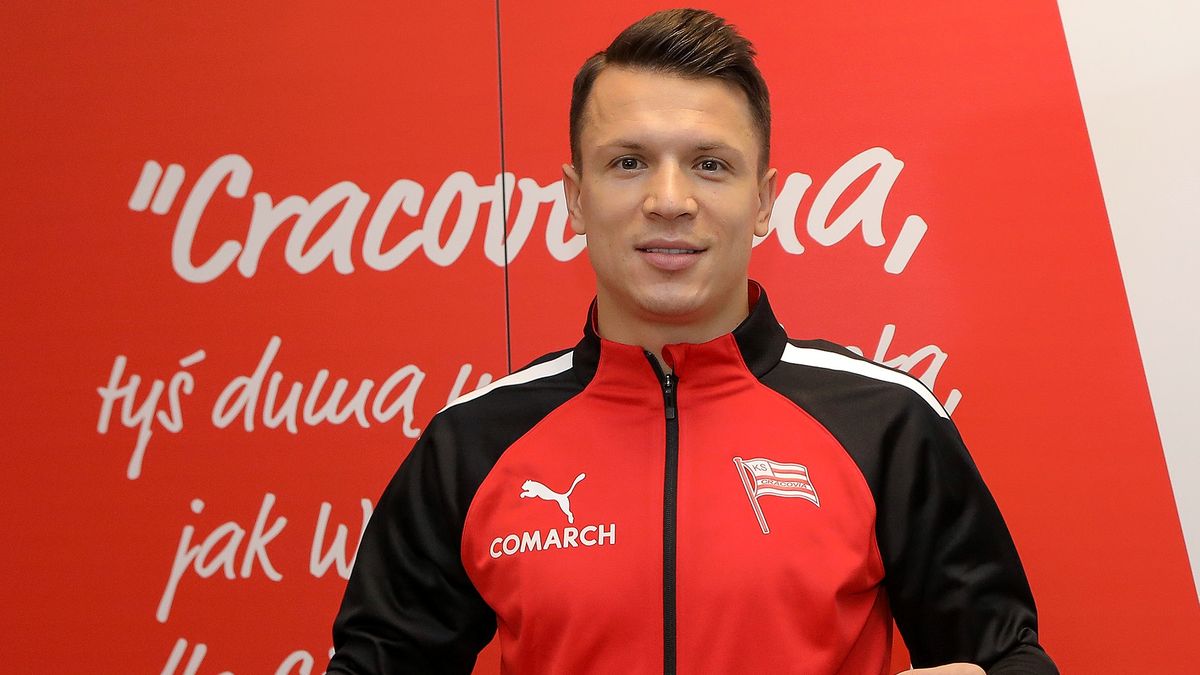 Materiały prasowe / Cracovia / Na zdjęciu:  Jewhen Konoplianka