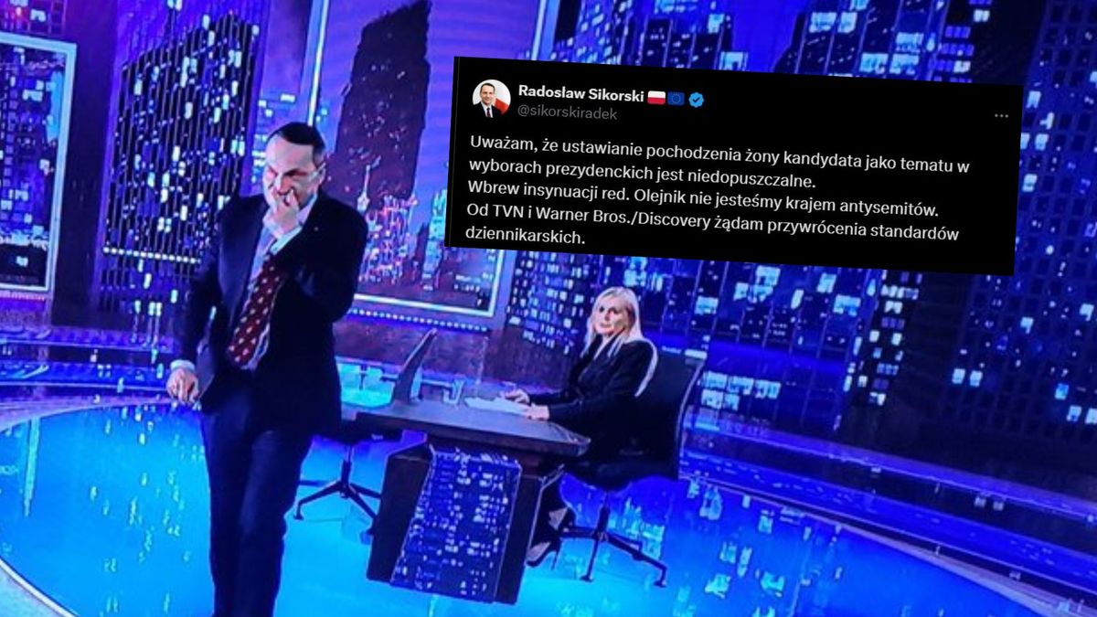 Burza w sieci po wizycie Sikorskiego w programie TVN