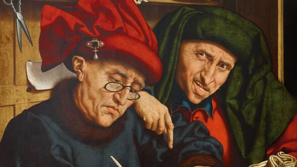 Quentin Massys, "Poborcy podatkowi", ca. 1525-1530