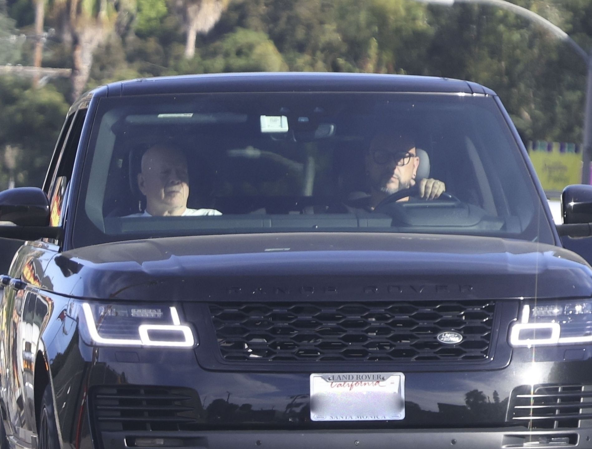 Bruce Willis w trakcie przejażdżki po Los Angeles