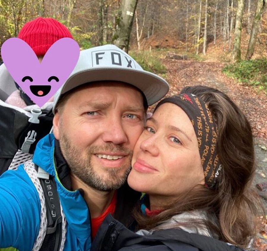 Hanna Konarowska z mężem 