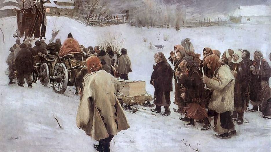 Pogrzeb huculski. Obraz Teodora Axentowicza