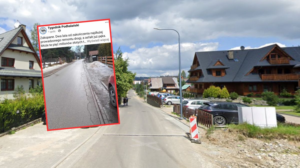 Remont ulicy kosztował 5 mln zł. Po ponad 2 latach asfalt zaczął już pękać  