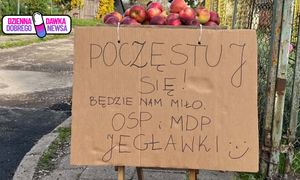 Rozstawili przed OSP. Tylko kilka słów. "Mały, ale jakże piękny gest"