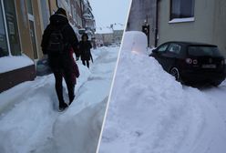Polskie miasto zasypane. Metr śniegu, drogi sparaliżowane