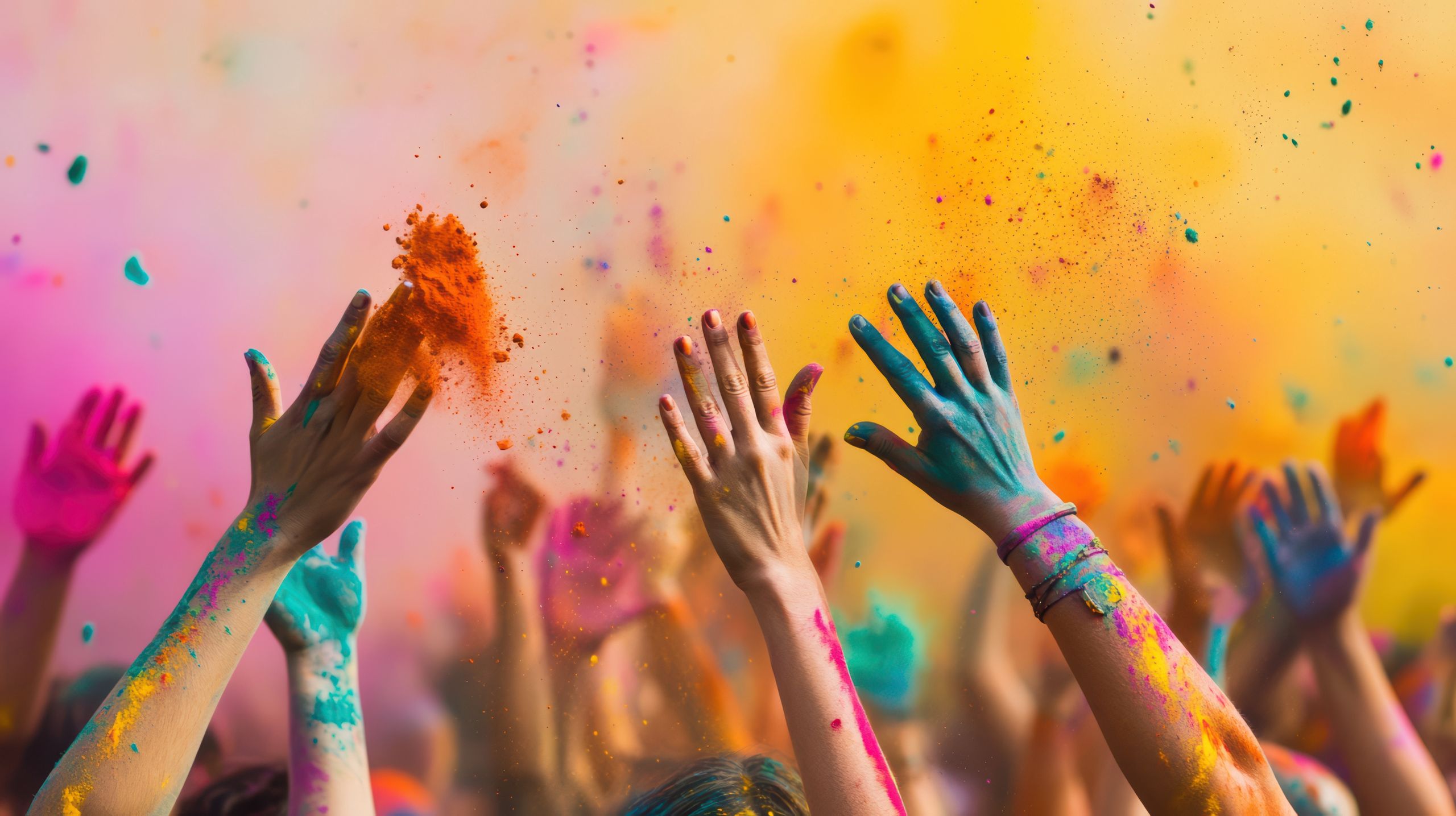 Hands of a crowd of people at the Holi festival throw colorful powders into the air
Hands of a crowd of people at the Holi festival throw colorful powders into the air
Holi, festival, crowd, hands, colorful, powders, vibrant, celebration, joyful, India, tradition, culture, bright, festive, fun, happiness, cheerful, dynamic, energy, party, outdoor, playful, multicolored, paint, artistic, lively, carefree, excitement, colors, enthusiasm, spirit, splashes, creative, happy, festivalofcolors, radiant, unity, explosion, atmosphere, group, vivid, freedom, cultural, holi, festival, crowd, hands, colorful, powders, vibrant, celebration, joyful, india, tradition, culture, bright, festive, fun, happiness, cheerful, dynamic, energy, party, outdoor, playful, multicolored, paint, artistic, lively, carefree, excitement, colors, enthusiasm, spirit, splashes, creative, happy, festivalofcolors, radiant, unity, explosion, atmosphere, group, vivid, freedom, cultural
