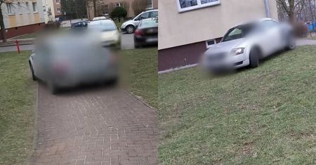 Kierowca audi jeździł po trawie i chodniku. Surowa kara