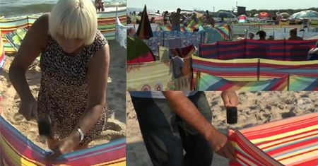 Rozstawiają parawany od 5 rano: "Chcemy mieć dostęp do morza!"