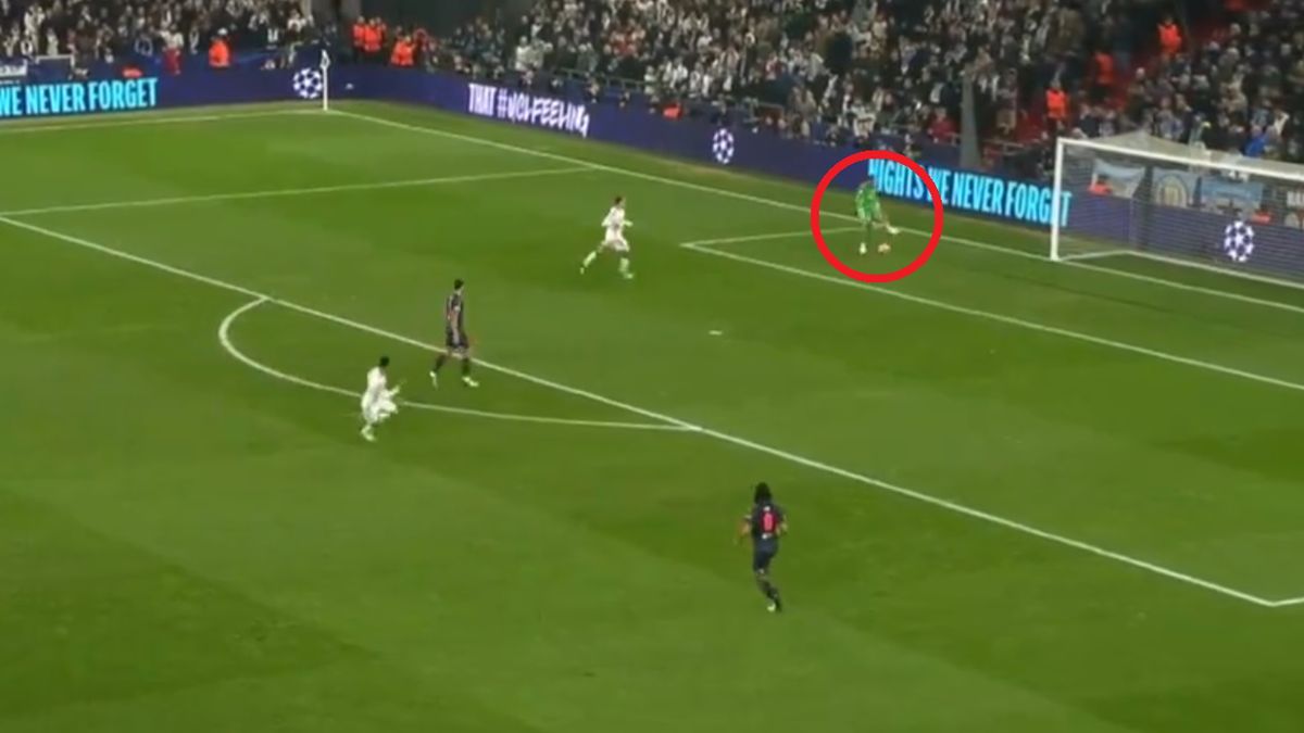 Twitter / Screen / Polsat Sport / Na zdjęciu: Ederson popełnił kosztowny błąd w meczu z FC Kopenhagą