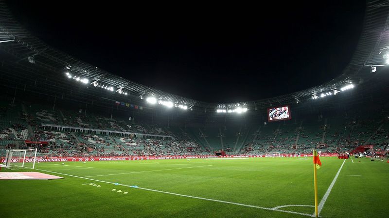 stadion we Wrocławiu przed meczem Polska - Irlandia