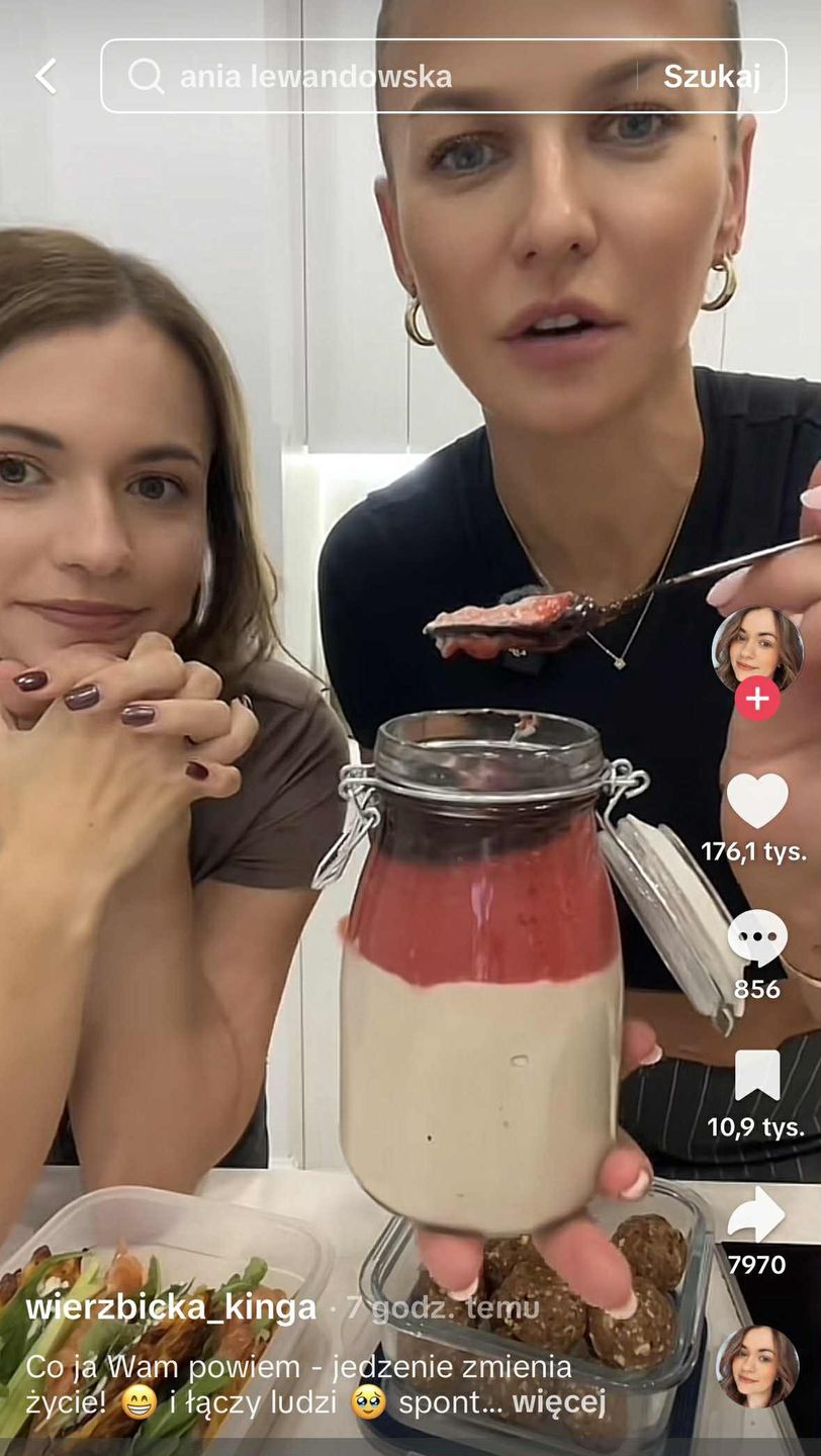 Anna Lewandowska nagrała tiktoka Kingą Wierzbicką