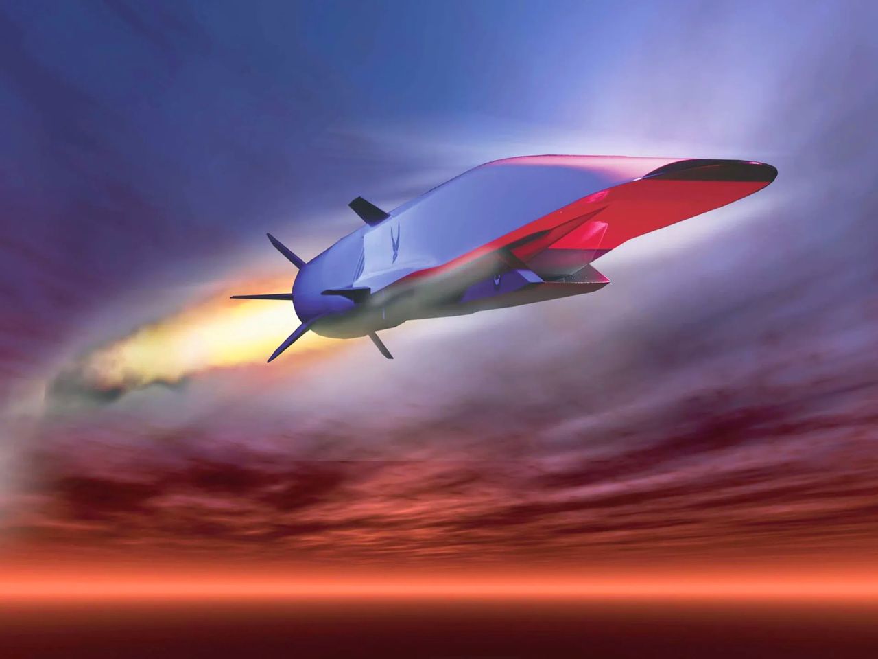 Visualization of a hypersonic propulsion missile