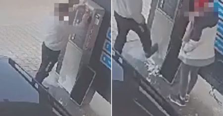 Utknęła mu moneta na myjni. Wpadł w furię i wszystko się nagrało