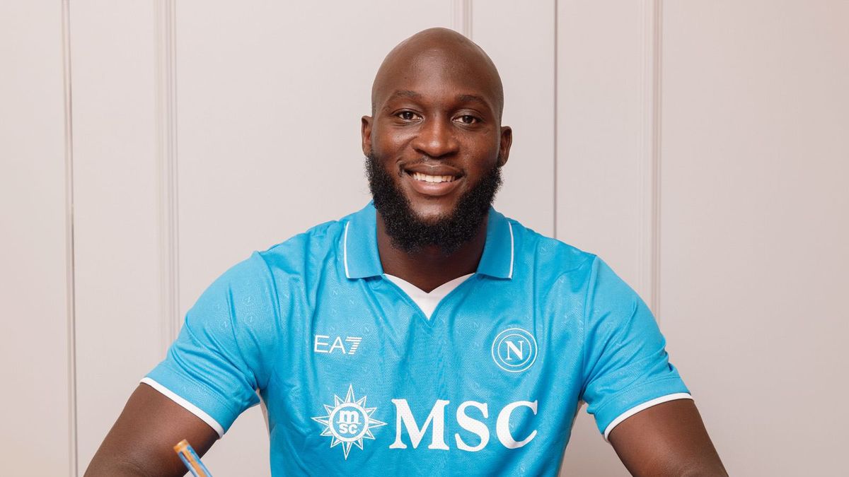 Twitter / AurelioDeLaurentiis / Na zdjęciu: Romelu Lukaku został nowym piłkarzem Napoli