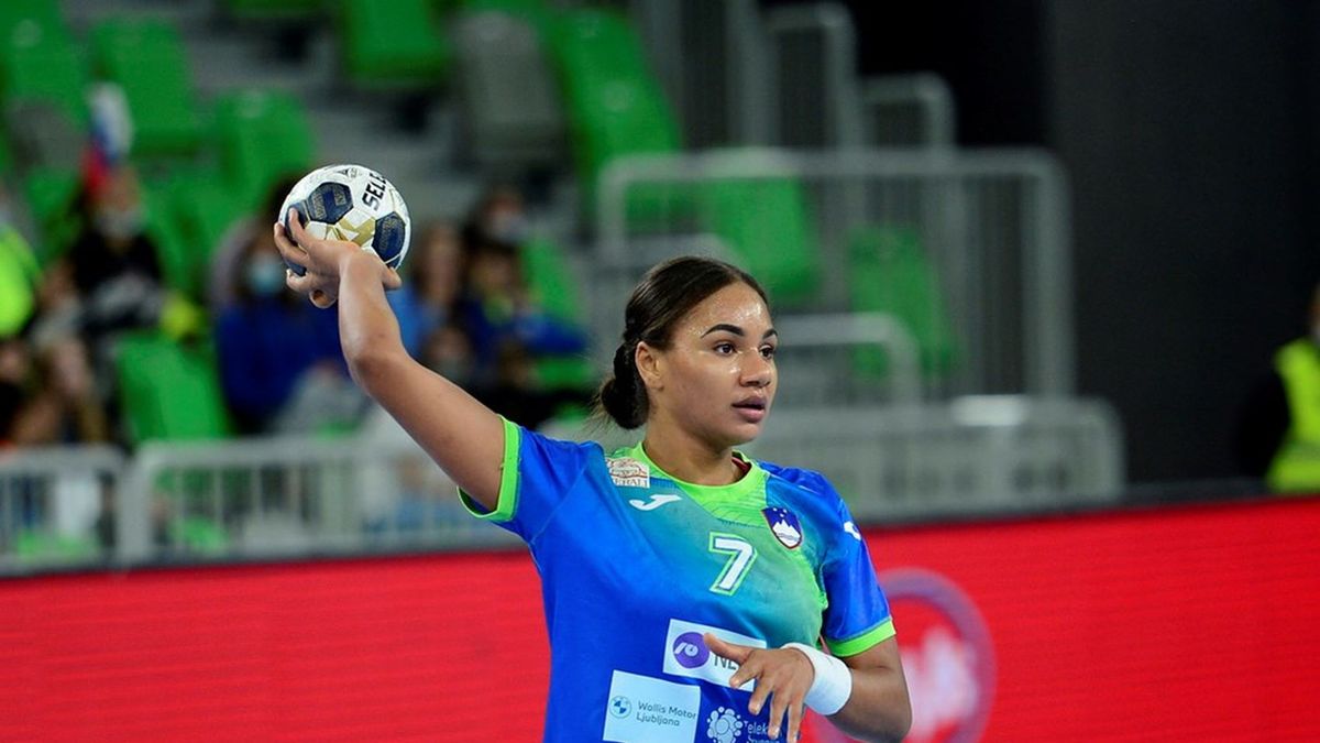 Materiały prasowe / EHF EURO 2022 / Na zdjęciu: Elizabeth Omoregie (Słowenia)