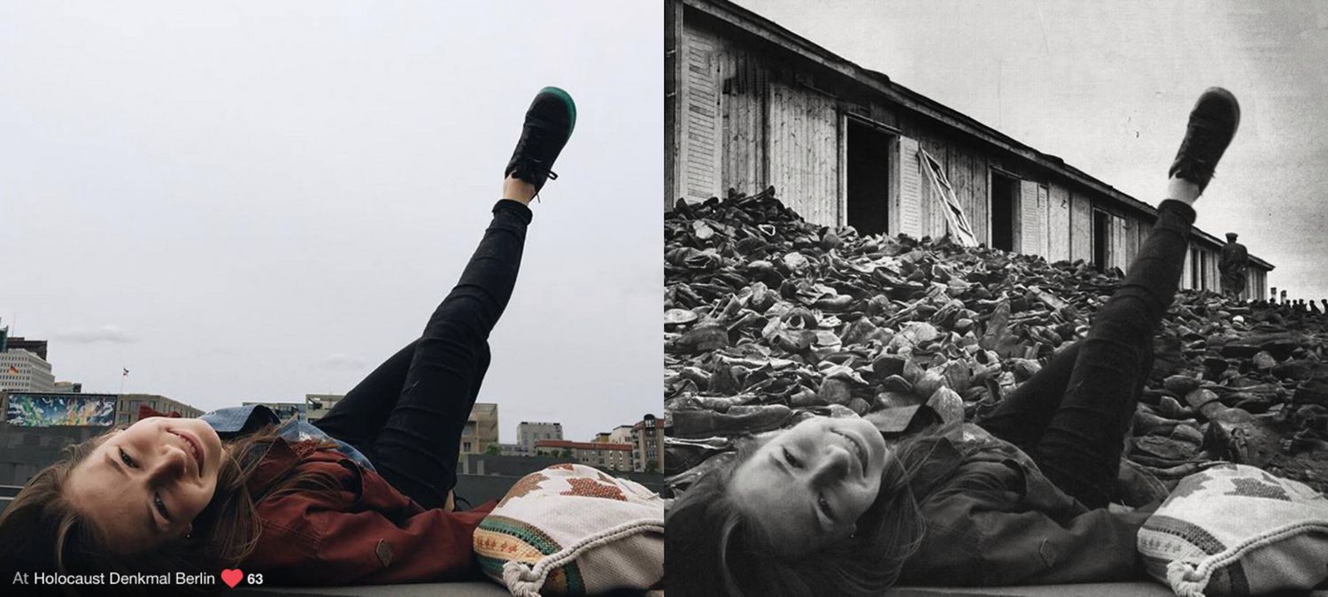 Yolocaust to selfie na szczątkach ofiar holocaustu. Mocna seria zdjęć obnażająca brak szacunku dla ludzkiej tragedii 10