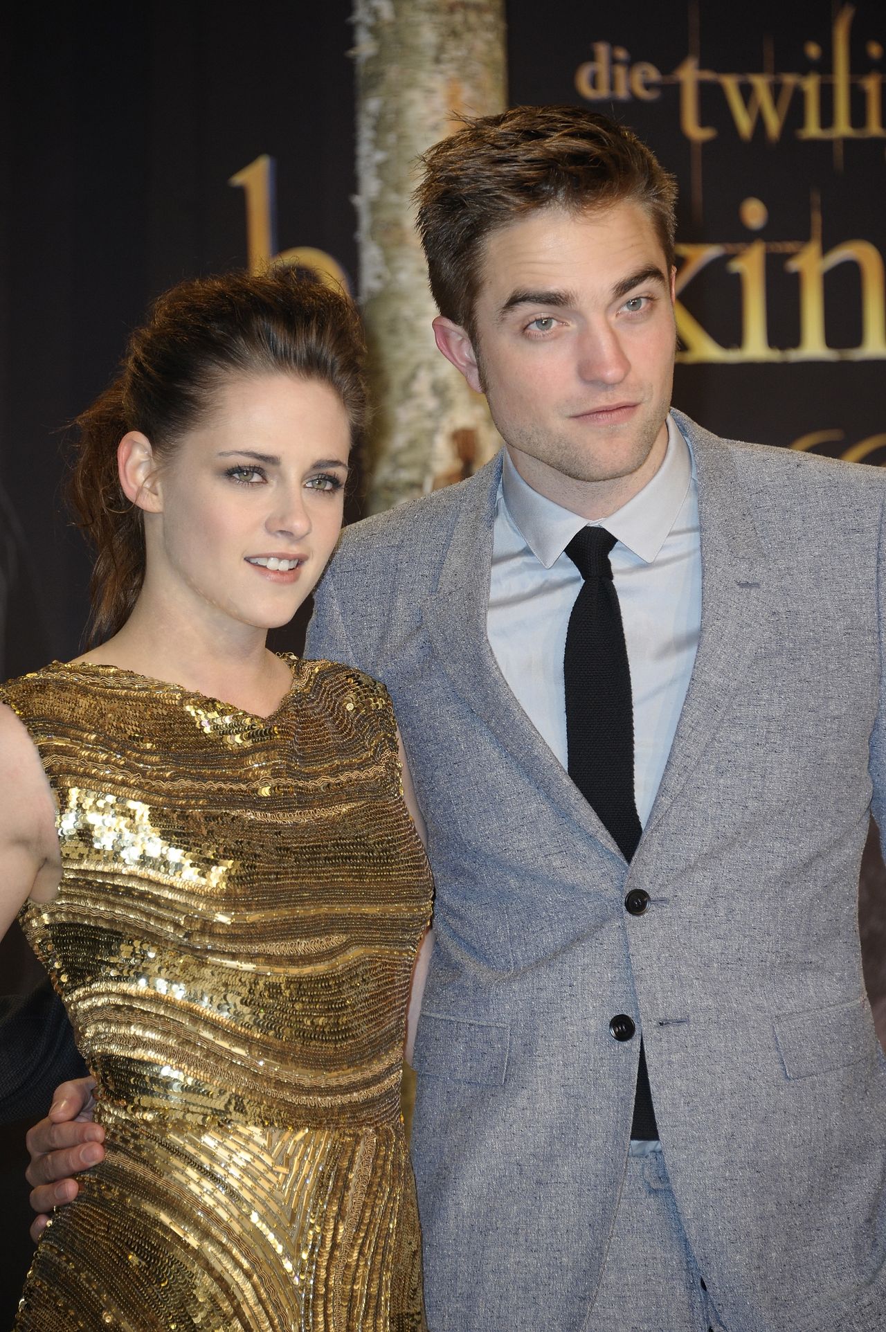 Kristen Stewart i Robert Pattinson na premierze ostatniej części sagi "Zmierzch" w Berlinie w 2012 r.