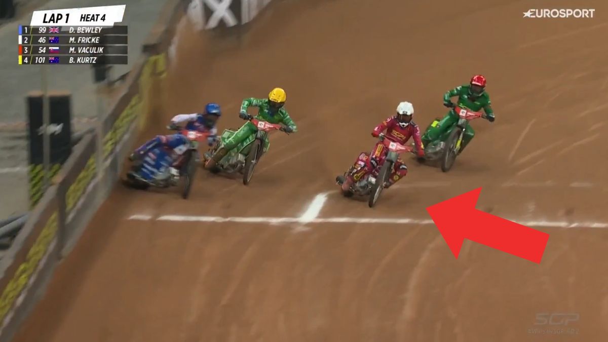 Twitter / SpeedwayGP / Na kadrze: Daniel Bewley, Brady Kurtz, Max Fricke, Martin Vaculik