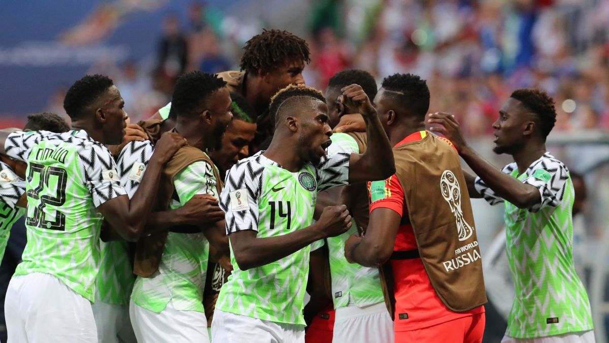 radość piłkarzy reprezentacji Nigerii