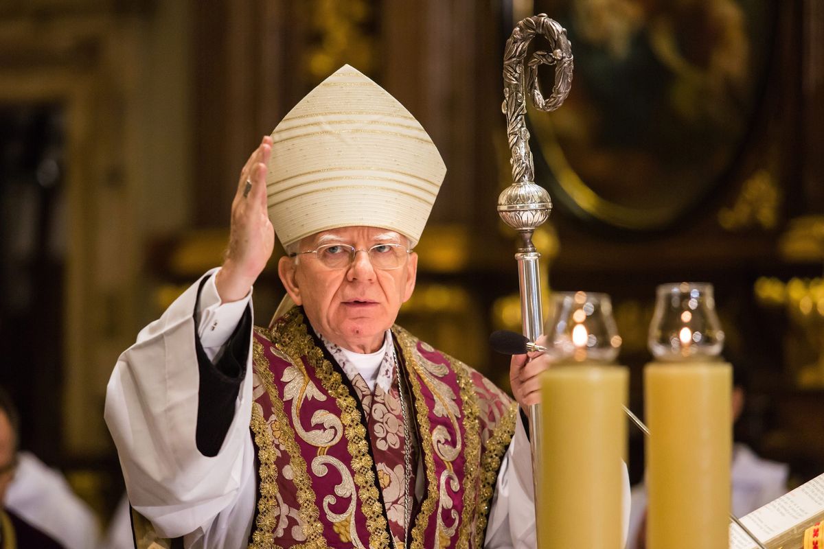 "Cynizm i szyderstwa z Kościoła". Mocne kazanie arcybiskupa o aborcji i Unii