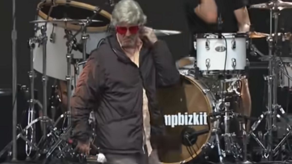 Fred Durst z Limp Bizkit podczas festiwalu Lollapalooza 2021