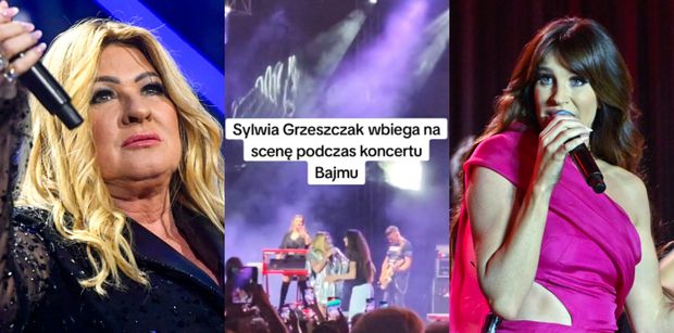 Sylwia Grzeszczak WPAROWAŁA na scenę podczas przemówienia Beaty Kozidrak. Dlaczego przerwała koncert Bajmu? Jest nagranie (WIDEO)