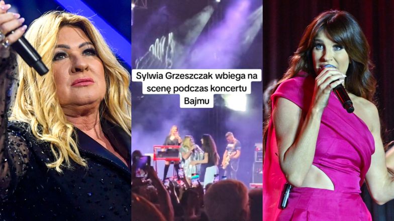 Sylwia Grzeszczak WPAROWAŁA na scenę podczas przemówienia Beaty Kozidrak. Dlaczego przerwała koncert Bajmu? Jest nagranie (WIDEO)