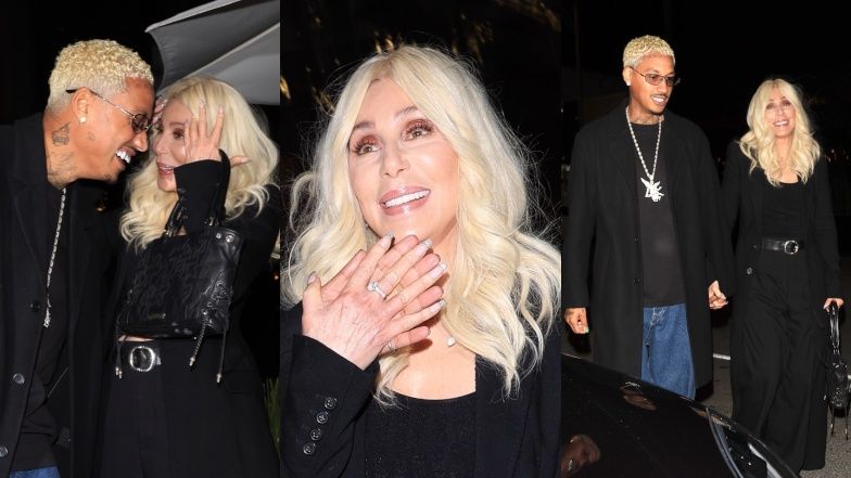 Cher chwali się diamentowym pierścionkiem na randce z młodszym partnerem