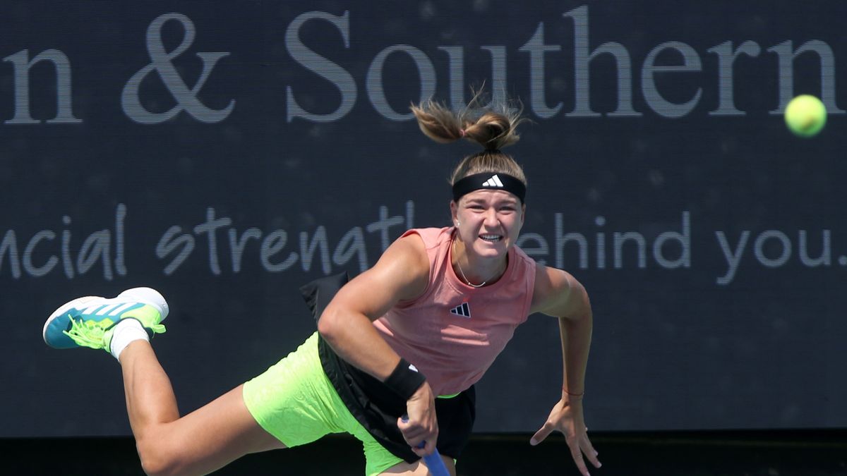 PAP/EPA / MARK LYONS / Na zdjęciu: Karolina Muchova