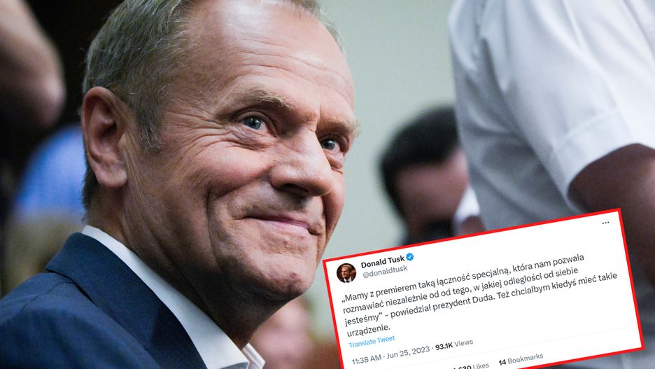 Tusk zaszydził z Dudy