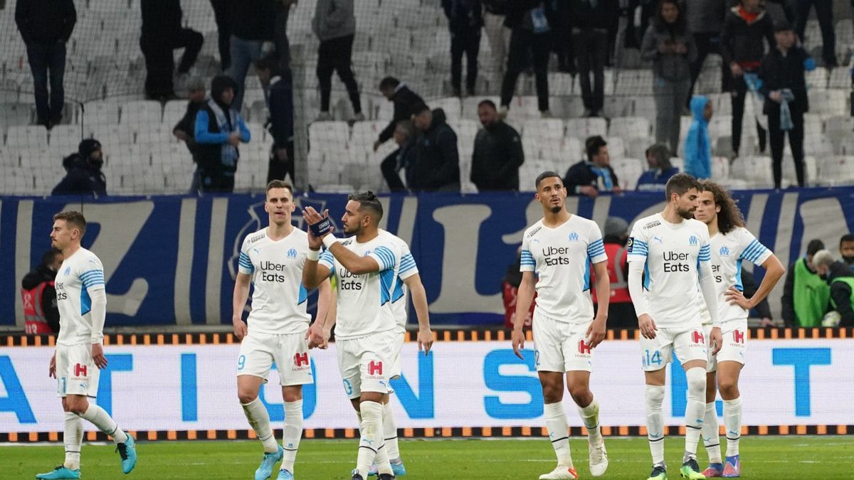 PAP/EPA / Na zdjęciu: piłkarze Olympique Marsylia