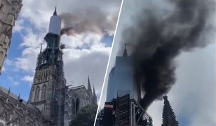 Alarmujące doniesienia z Francji. Pali się katedra w Rouen