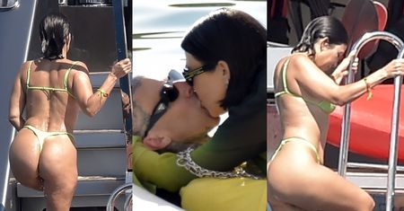 Travis Barker NURKUJE TWARZĄ w niewyretuszowanych POŚLADKACH Kourtney Kardashian (ZDJĘCIA)