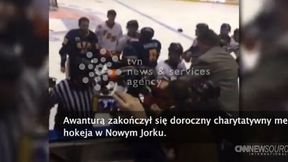 Policjanci kontra strażacy. Wielka draka na lodzie