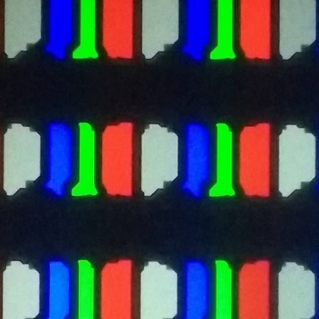 Test LG 55E9 - struktura RGB