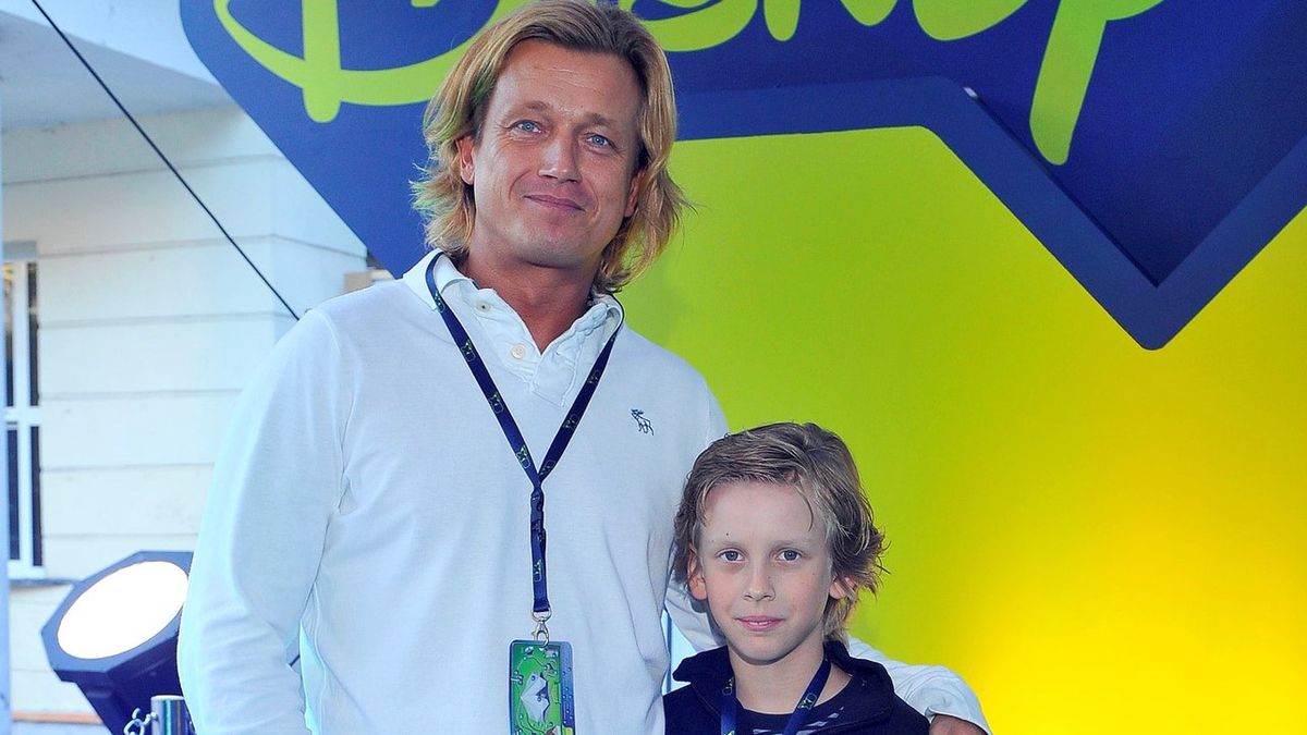 Jarosław Jakimowicz z synem 