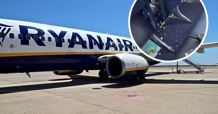 "Najbrudniejszy lot w historii Ryanair". Pokazali nagranie