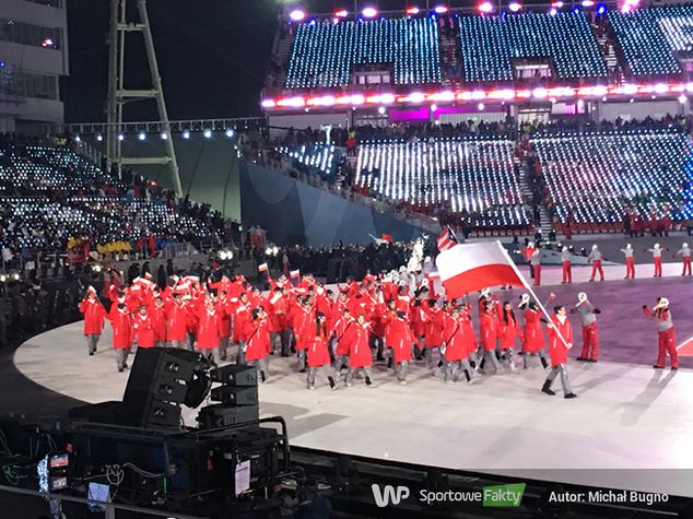 Polskę reprezentowało 36 zawodników i 33 osoby współpracujące. W trakcie defilady na jednej z trybun dało się usłyszeć okrzyki "Polska".