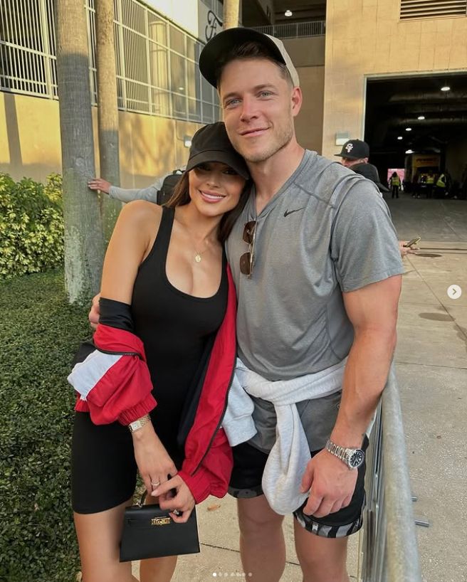 Olivia Culpo i Christian McCaffrey