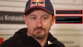 "To bije z tych słów". Mocne komentarze po oświadczeniu Małysza