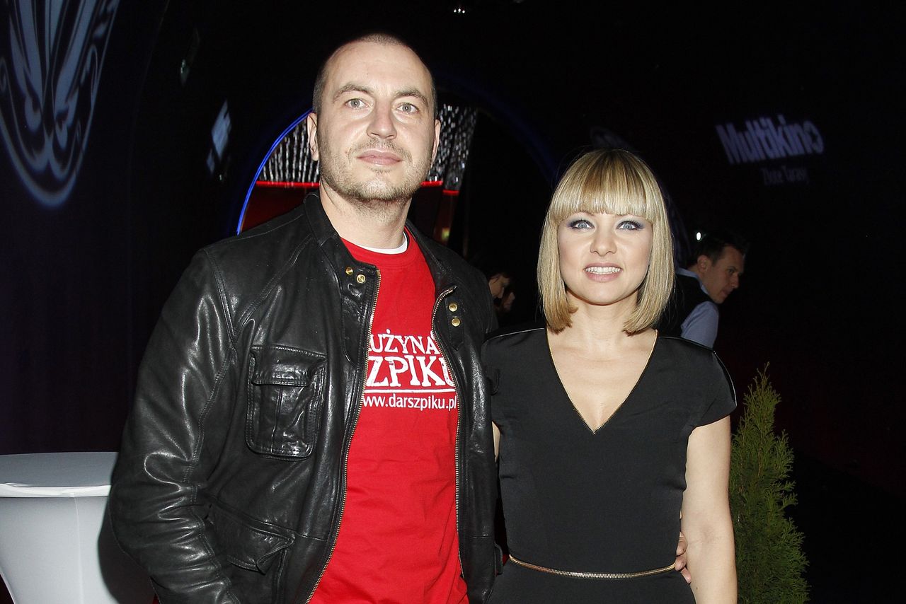 Piotr Maruszewski i Katarzyna Bujakiewicz na premierze filmowej