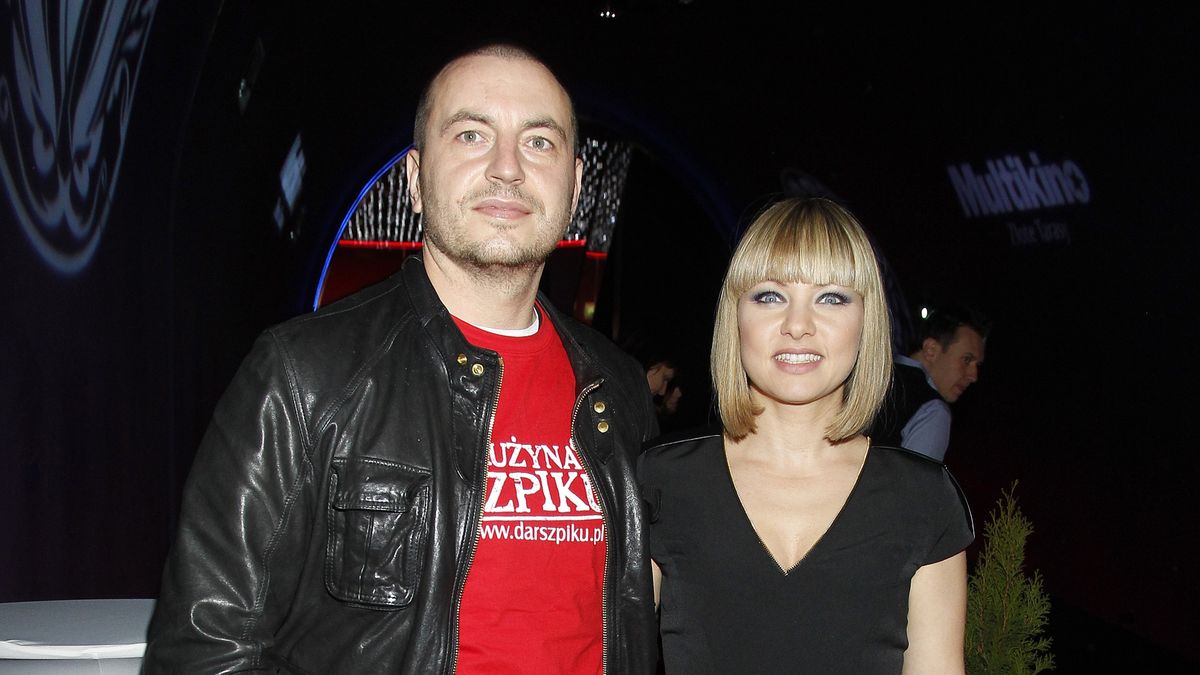 Piotr Maruszewski i Katarzyna Bujakiewicz na premierze filmowej
